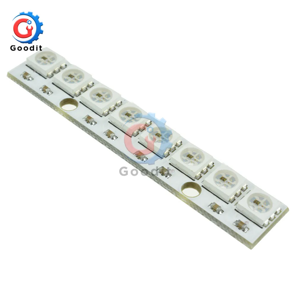 รูปสินค้า แถบ LED ปรับสีได้ 8 ช่อง RGB สำหรับ Arduino