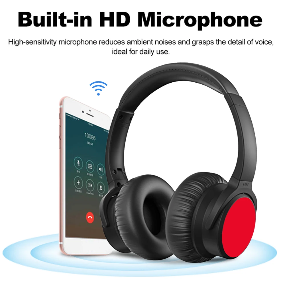 BH90 беспроводные ANC Bluetooth CSR 4,1, гарнитура с активным шумоподавлением, стерео наушники, складные басовые музыкальные наушники с микрофоном