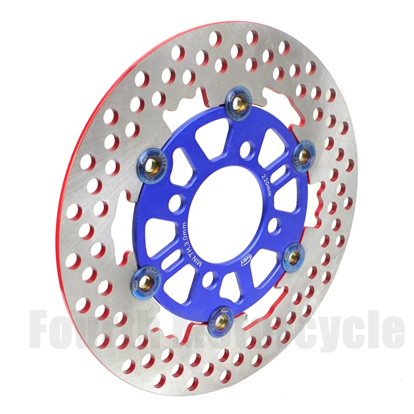 TWPO ディスク2枚　220mm 70mm 3穴 220mm Discs Floating Motorcycle Aluminum 3 hole 70mm 4 hole