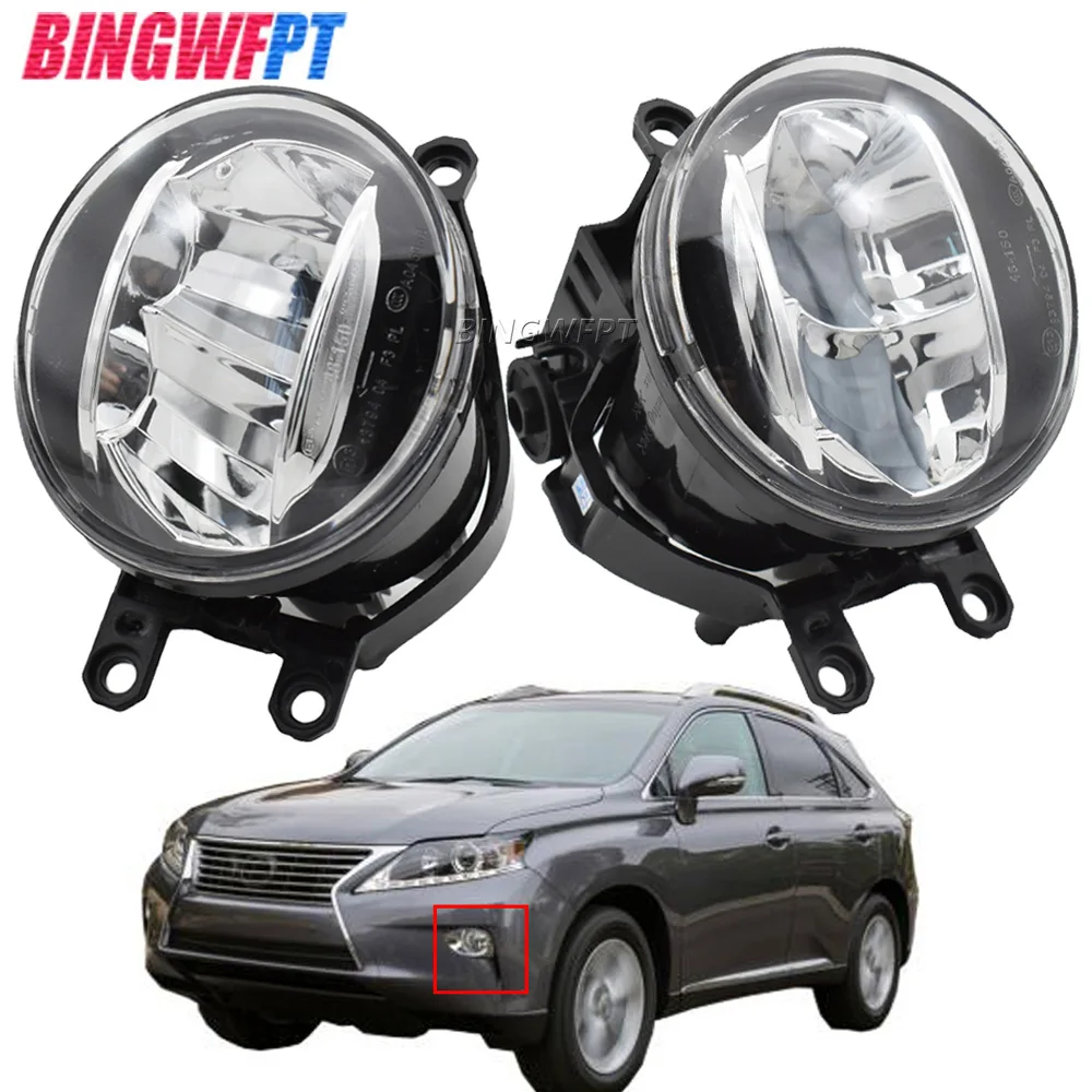 For Lexus RX350 RX450h 2010 2011 2012 2013 LED fog lights Car Fog Light