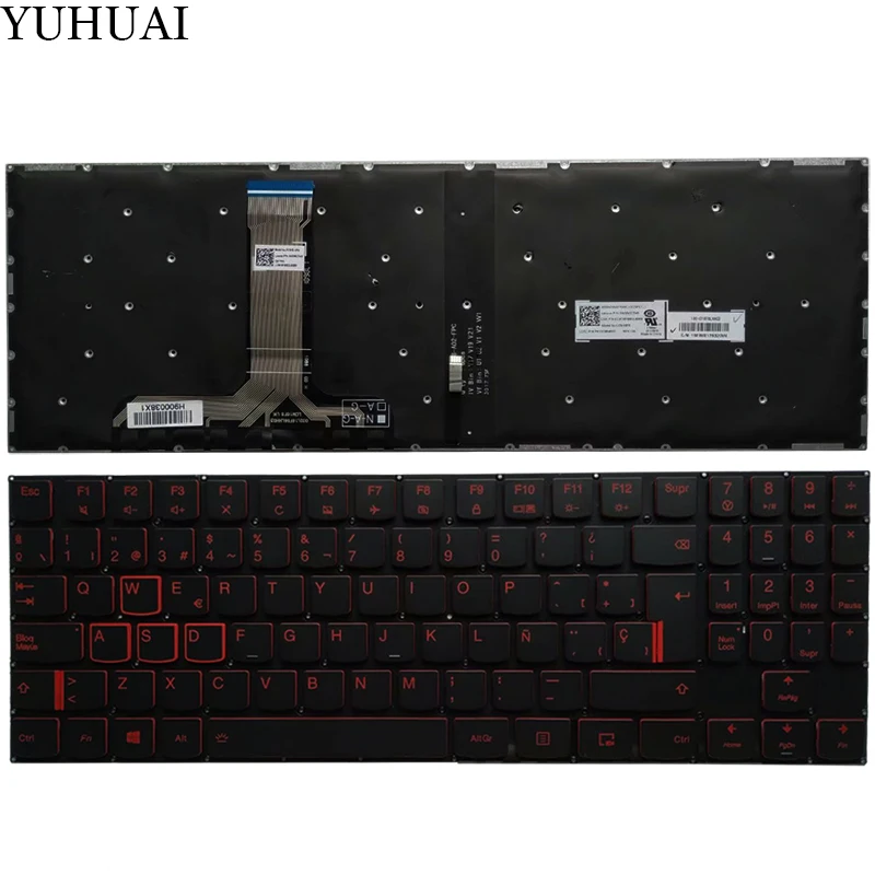 

New Spanish keyboard for Lenovo Legion Y520 Y520-15IKB R720 Y720 Y720-15IKB laptop Keyboard SP Backlit No Frame