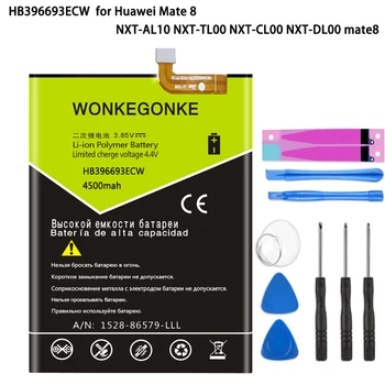 

WONKEGONKE HB396693ECW Battery for Huawei Mate 8 NXT-AL10 NXT-TL00 NXT-CL00 NXT-DL00 mate8 Batteries