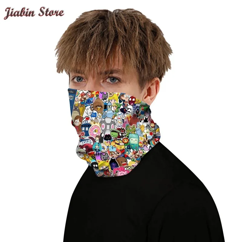 

Multi Style Digital Printed kerchief Men Women Sports Neck Scarves Outdoor Cycling Bandanas Headwear Breathable Hiking Scarf