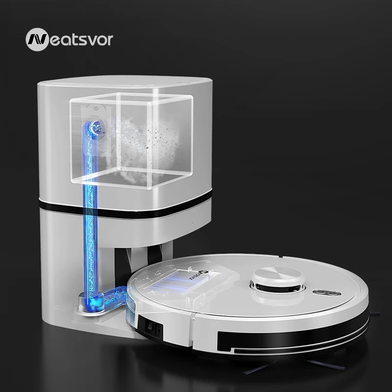 Neatsvor S600 Robot Vacuum Cleaner Laser Navigation 4000pa Automatic Dust Recovery Sweeper Wet Washing Carpet cleaner for Home|Vacuum Cleaners| - AliExpress