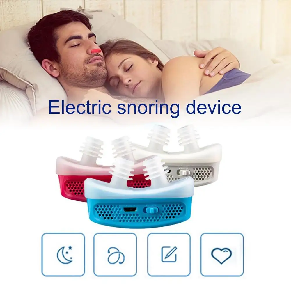 

Micro CPAP Anti Snoring Electronic Device for Sleep Apnea Stop Snore Aid Stopper