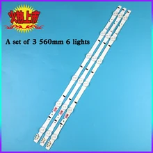 

LED Backlight Strip 6 Lamp For Samsung 28"TV 2014svs28 D4GE-280DC0-R2 D4GE-280DC0-R3 LM41-00099N UN28H4000AF UN28H4500AF