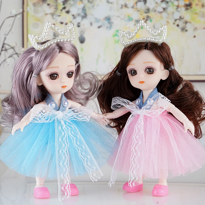 

18cm Lifelike Fashion Girl Dolls Large Original Handmade Bjd Doll Full Set 20 Jointed Doll Girls Toys For Children Kids Gift
