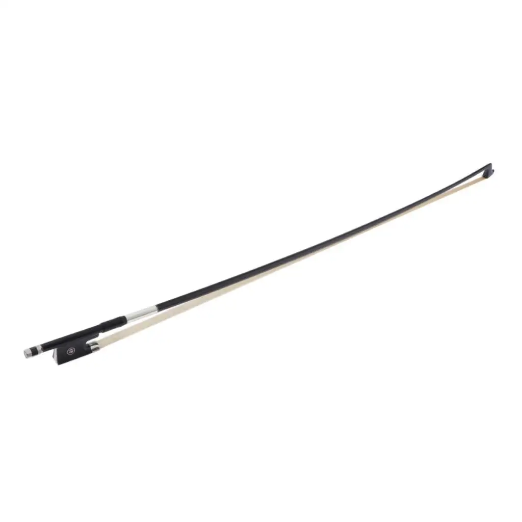 NEW Black Horse Hair Carbon Fiber Violin Bow Good Balance 1/8 Size