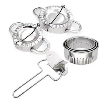 

2020 New 6Pieces Dumplings Maker Set Dumpling Mold Dumpling Wrapper Cutt Dumpling Skin