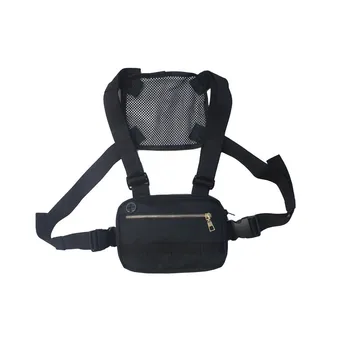 

Small Hip Hop Streetwear Vest Military Chest Bag for Men Functional Waist Packs Adjustable Pockets Waistcoat Fashion Chest Rig