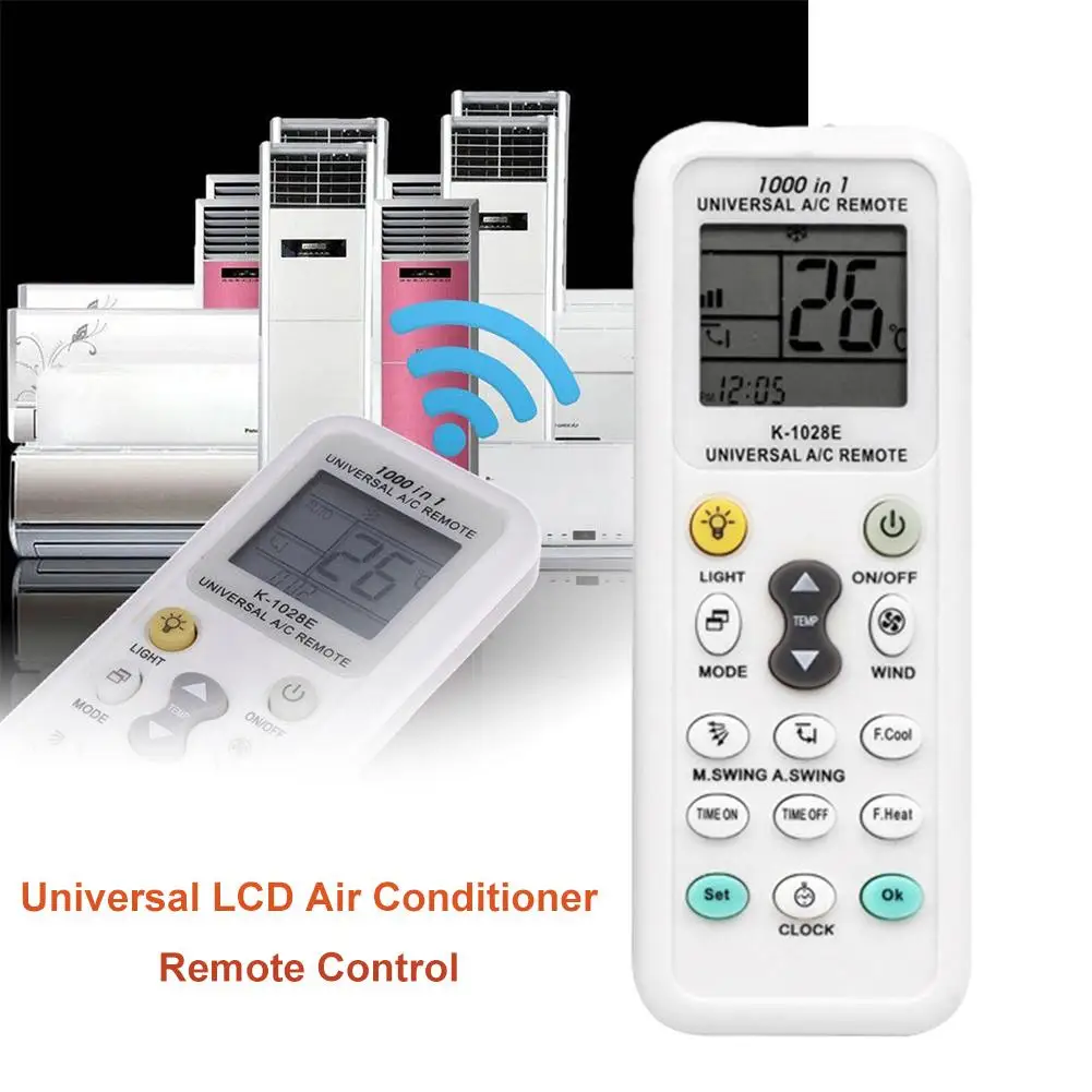 

K-1028E English Universal LCD Air Conditioner Remote Control A/C Controller
