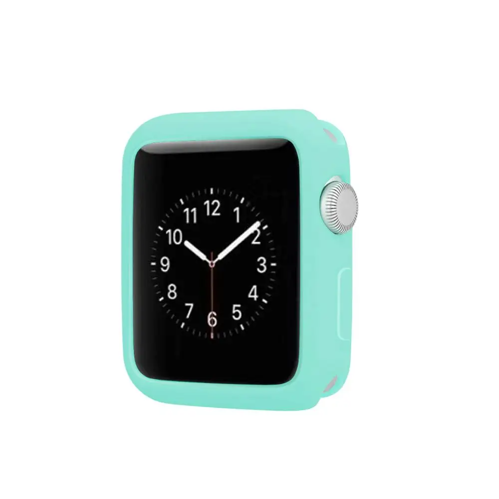 Чехол для часов Apple Watch 40 мм 44 цветной мягкий чехол iWatch 6 5/4/3/2/1 Series 3 2 42 38 мм|Часы