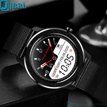 

Full Touch Smartwatch Business men Heart Rate Fitness Tracker Sports Smart watch Male Music Control Smart Clock For Android IOS