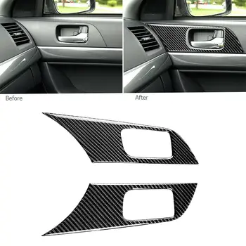 

Carbon Fiber Window Sticker Lift Switch Panel Black 2pcs 1 Pair Accessory