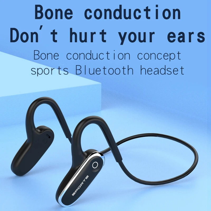 Bluetooth Headphones Bone Conduction Earphones Bluetooth 5 0 Wireless Sweatproof and Waterproof Sports Headset