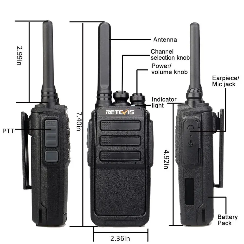 Рация Retevis RT28 2 шт. Вт CTCSS и DCS VOX UHF частота Micro USB зарядное устройство двухсторонняя