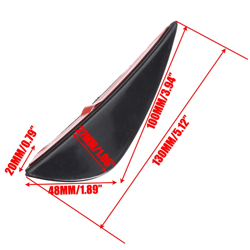 4pcs/Set ABS Black Car Styling Auto Front Bumper Fins Lip Canards Splitter Sticker Trim Kit For Audi For BMW For Nissan