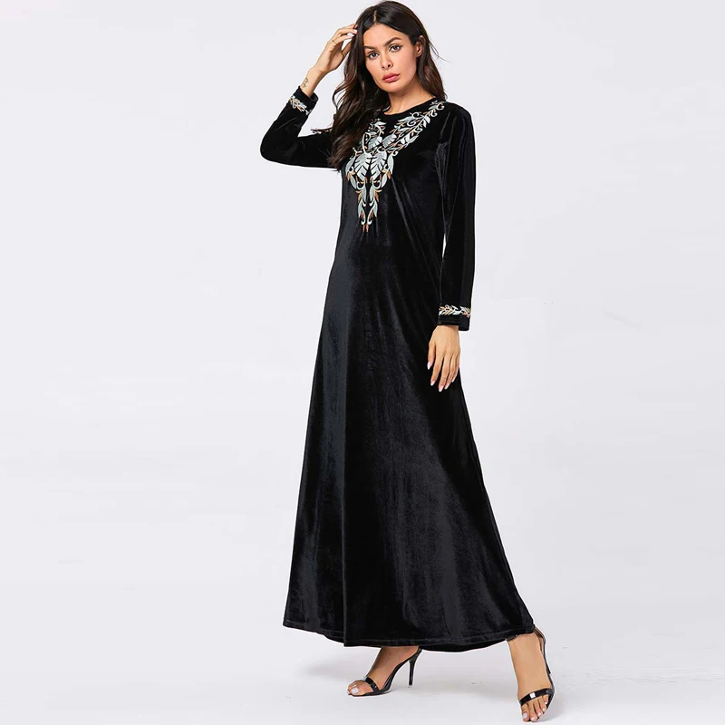 Кафтан Марокко Турция Исламская мусульманская абайя платье длинный хиджаб арабские платья сайт Tesettur Elbise одеяние мусульмане Longue кафтан Vestidos