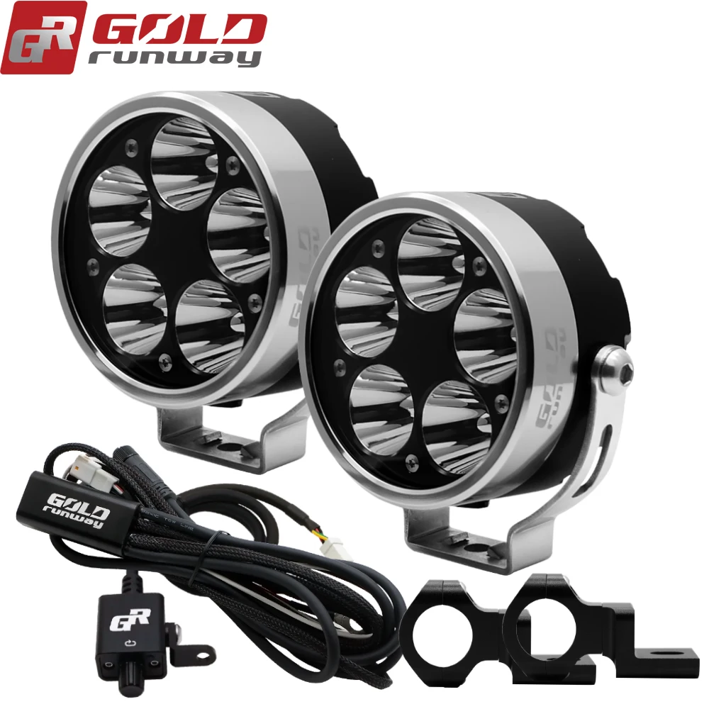 GOLDRUNWAY GR50x 50 Вт 3,5 дюймов Hi Lo стробоскоп для мотоциклов светодиодные фонари наборы