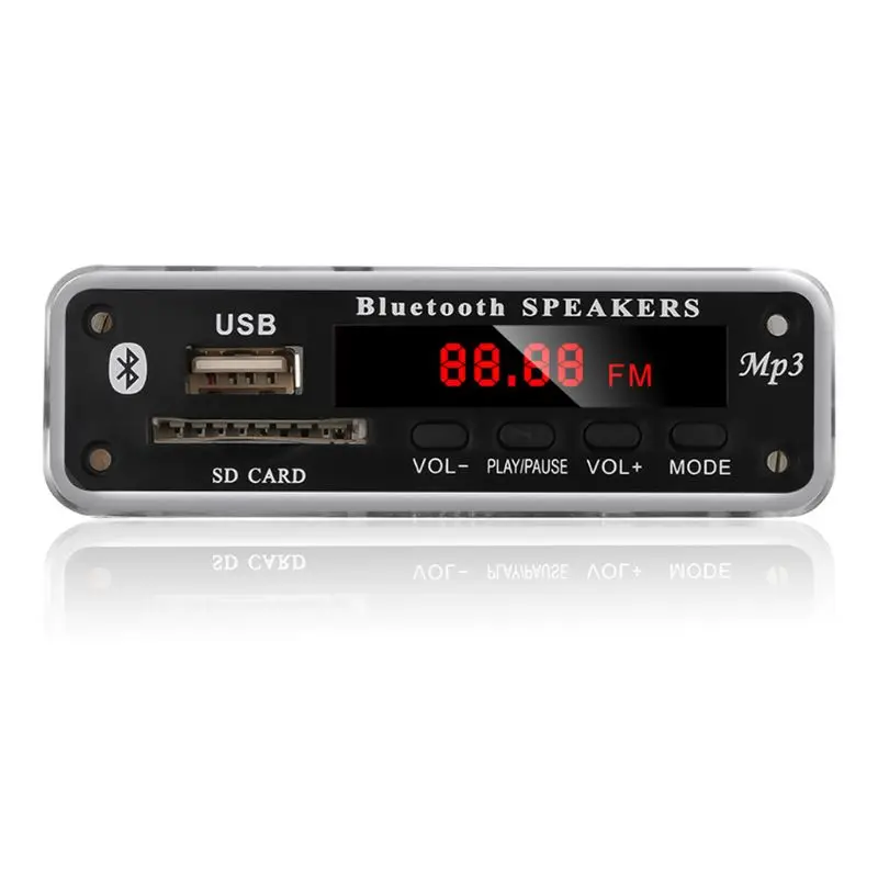 Светодиодный USB Bluetooth 5,0 аудио модуль без потерь APE TF fm-радио поддержка отключения питания воспроизведение памяти беспроводной 12 в MP3 WMA декодер доска