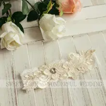 Белая Кружевная подвязка бежевая вышивка цветочные сексуальные подвязки Западный комплект свадебной подвязки эластичные бедра кольцо Подвязка невесты