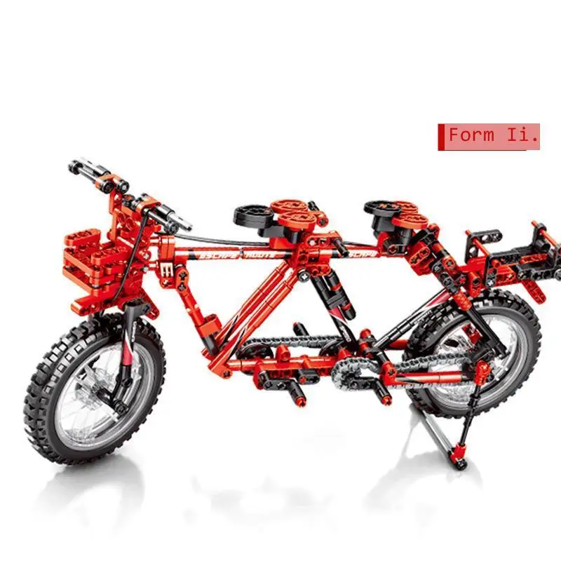 Semper 2 In 1 Building Block Science Technology Mechanical Engineering City Bike 703302 Fit legoing  duplo  Brick Toy for Kids