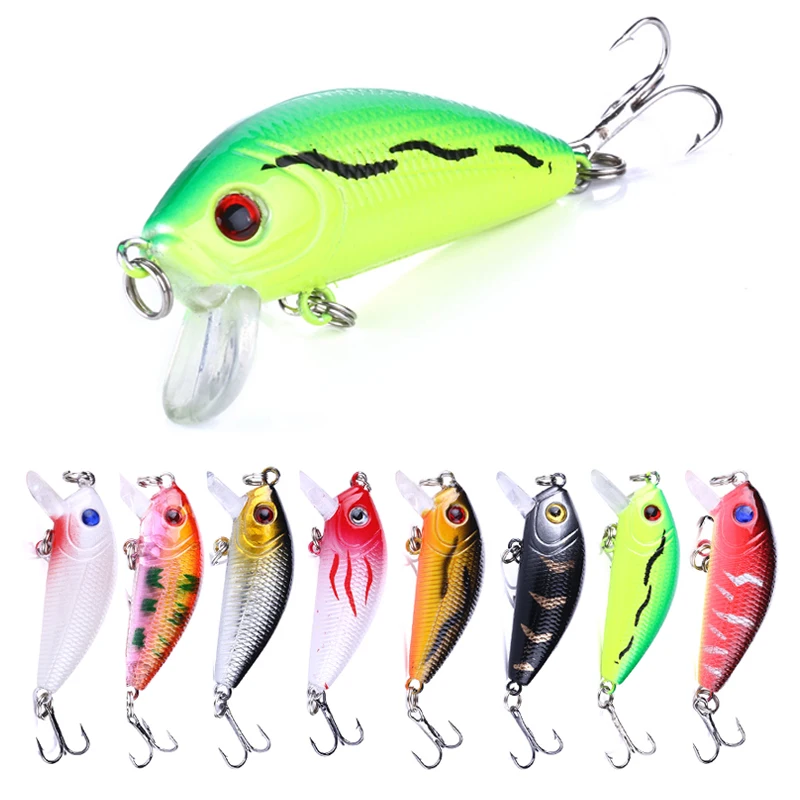 

ThunderShower 50mm 4.1g Crankbait Fishing Lure Artificial Hard Crank Bait Bass Fishing Wobblers Japan Topwater Minnow Fish Lures