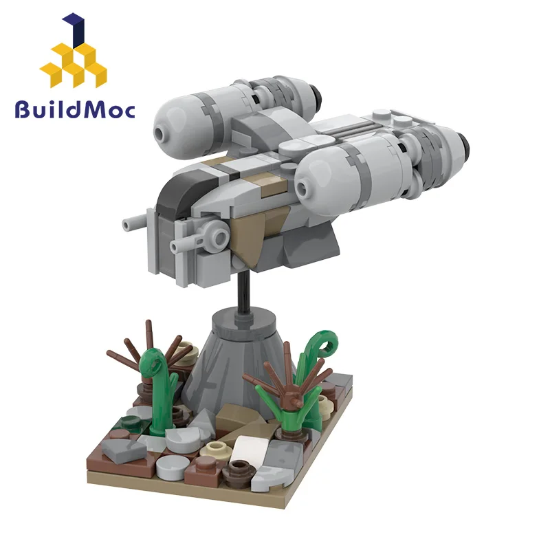 Buildmoc модель Кино космическая война бритва крест строительные блоки Оружейная