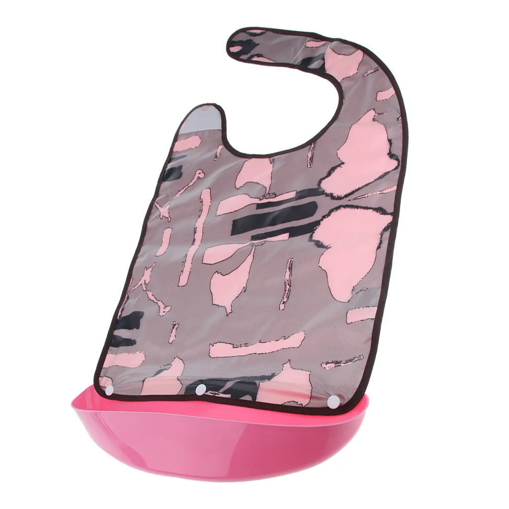 Reusable Washable Adult Bib for Senior Men Women Patients Elderly