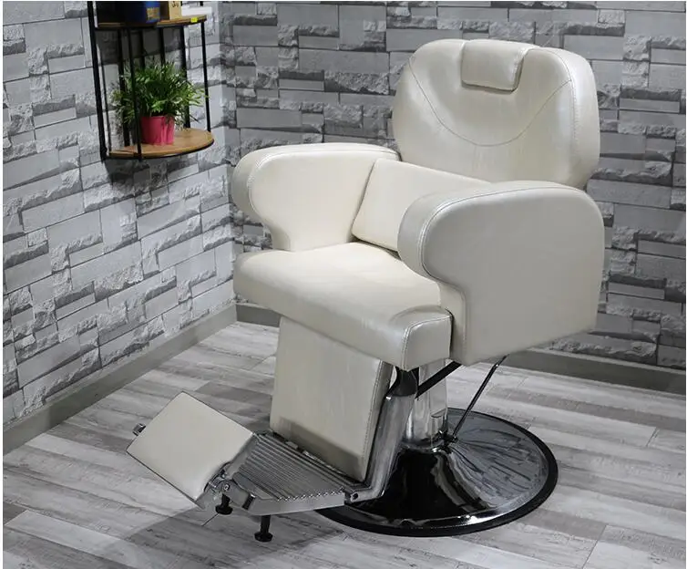 Hairdressing salon chair can be put down the barber chair Shaving physiotherapy beauty salon shop Lifting large chassis ha