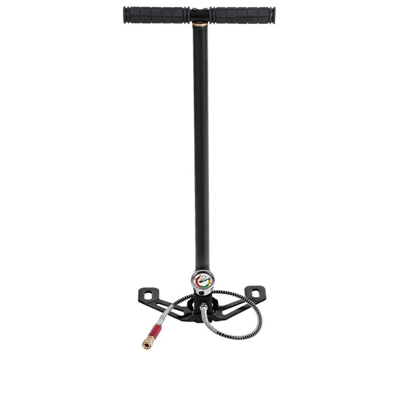 

High Pressure Pump,4500psi Tungsten Steel 3 Stage High Pressure Hand Pump PCP Air Gas Filling Pump for Air Gun Boat Tire Ball(Si
