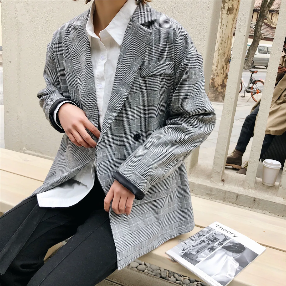

B5154-Western Style WOMEN'S Dress 2019 Spring New Style Fashion Elegant Two-Button Pattern Suit Jacket Women's