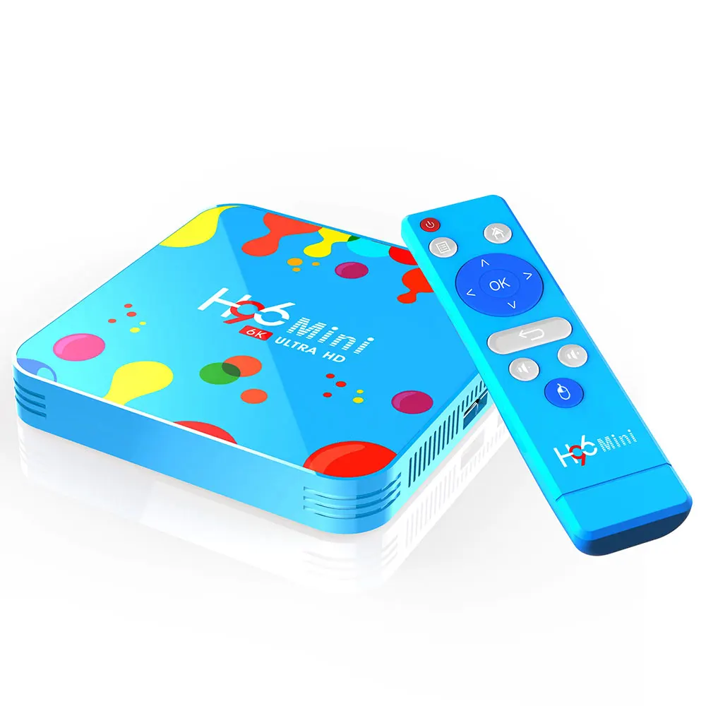 4 ГБ 128 ГБ H96 Мини Android 9,0 tv Box Allwinner H6 четырехъядерный 6K H.265 Wifi Netflix Youtube телеприставка H96mini 4 ГБ 32 ГБ - Цвет: 4G 128G US Plug