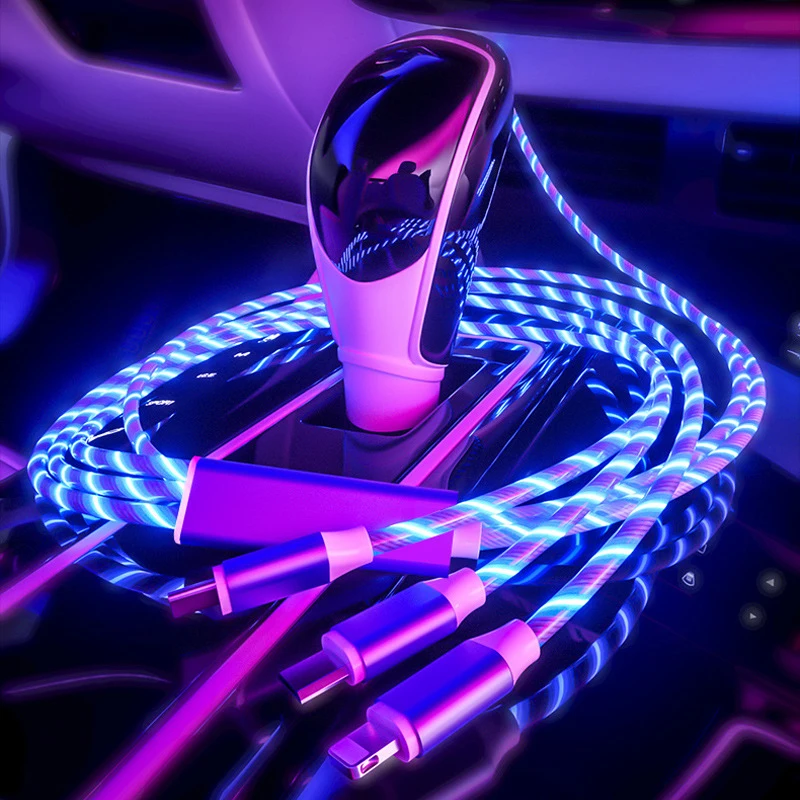 1.2m Car Charging Mobile Phone Cable USB IOS Type C Flow Luminous Lighting Data Wire for Samsung Huawei xiaomi LED Micro Kable
1.2m Car Charging Mobile Phone Cable USB IOS Type C Flow Luminous Lighting Data Wire for Samsung Huawei xiaomi LED Micro Kable