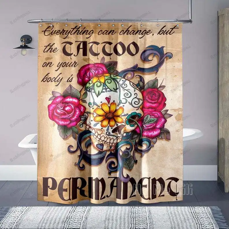 

Все может изменить, но тату на вашем теле-Перманентная душевая занавеска