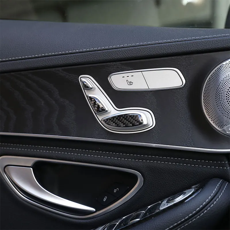 Внутренняя наклейка с блестками для кнопки сиденья Mercedes Benz E Class W213 E200 E300 GLC W205 X253