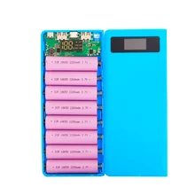 8*18650 Power Bank Battery Holder Box Mobile Phone Charger DIY Shell Case Dual USB 18650 Charging Storage Box For iPhone xiaomi