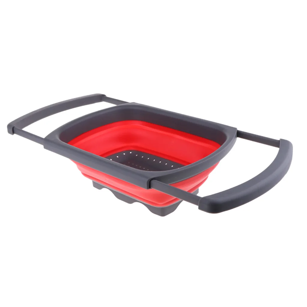 Outdoor Collapsible Sink Dish Drainer Wash Folding Basket Basin for Outdoor Camping Hiking Accessories