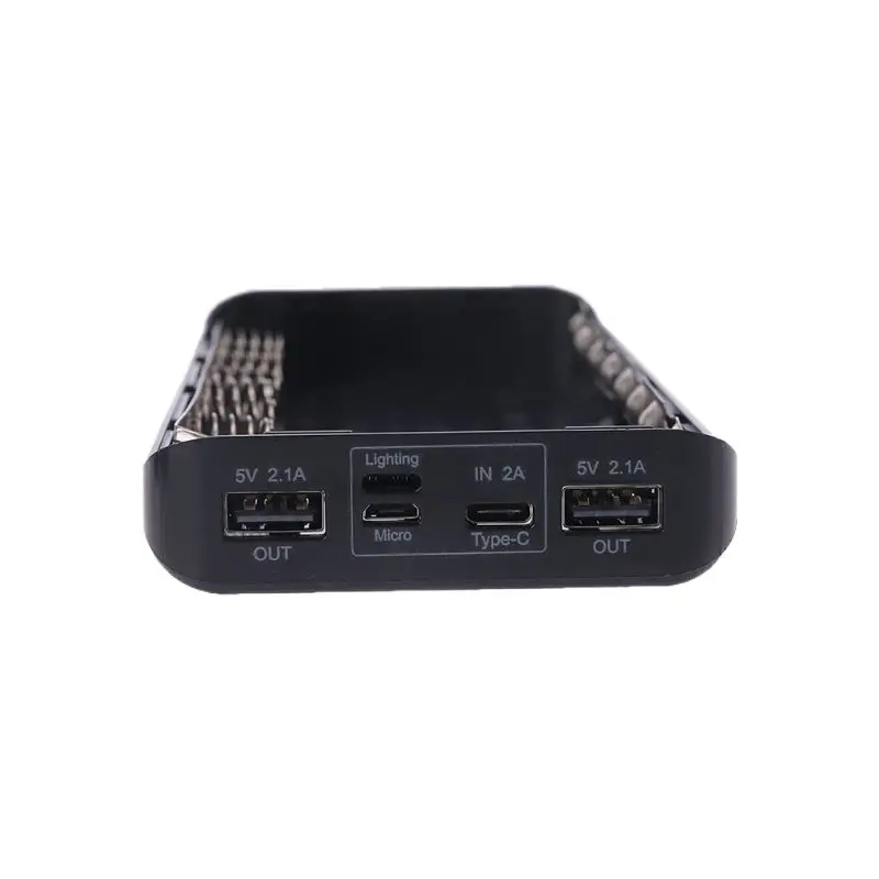 Внешний аккумулятор с двойным разъемом usb type-C, набор для самостоятельной сборки, 20000 мА/ч, 8x18650, чехол для зарядного устройства, Micro USB порт, Аксессуары для мобильных телефонов