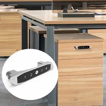 

Zinc Alloy Home Fingerprint Lock Anti Theft Electric Office Keyless Mini Security Multifunction Drawer Cabinet Easy Install