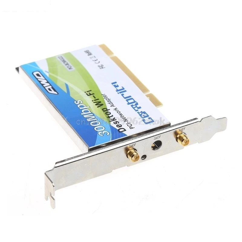 BCM4322 300 Мбит/с 2,4G беспроводной Wifi PCI-E карта настольный адаптер с 6dBi антенной