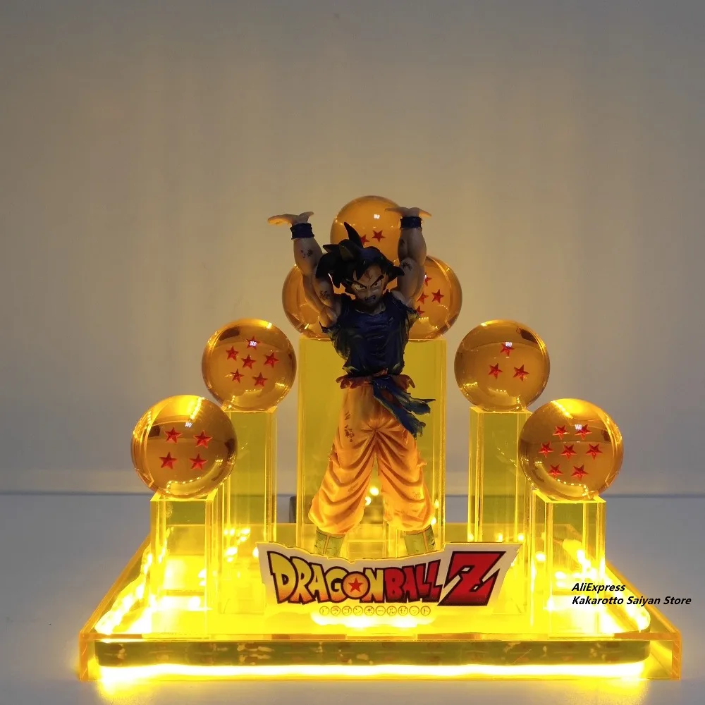 Dragon Ball Z Shenron хрустальные шары светодиодные фигурки модель игрушки Dragon Ball Супер аниме Shenlong Led фигурка DBZ