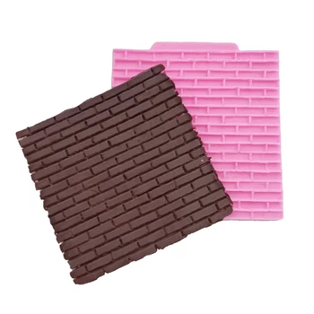 

Free Shipping Wall Tiles Cooking Tools Wedding Decoration Silicone Mould Baking Fondant Sugar Craft Molds DIY Cake