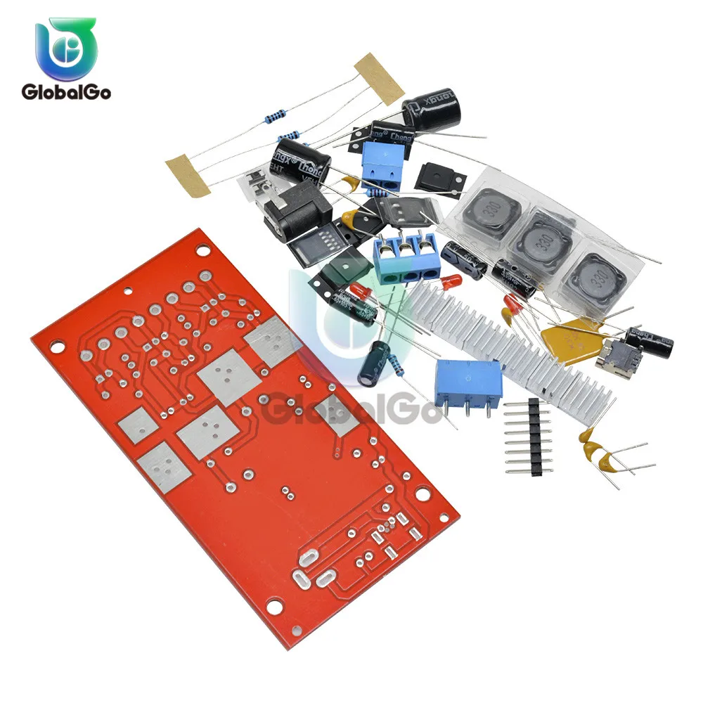 Мини USB 5-24 В до ± 12 В ± 5 В+ 3 в модуль питания конденсатор сопротивление индуктор теплоотвод предохранитель переключатель