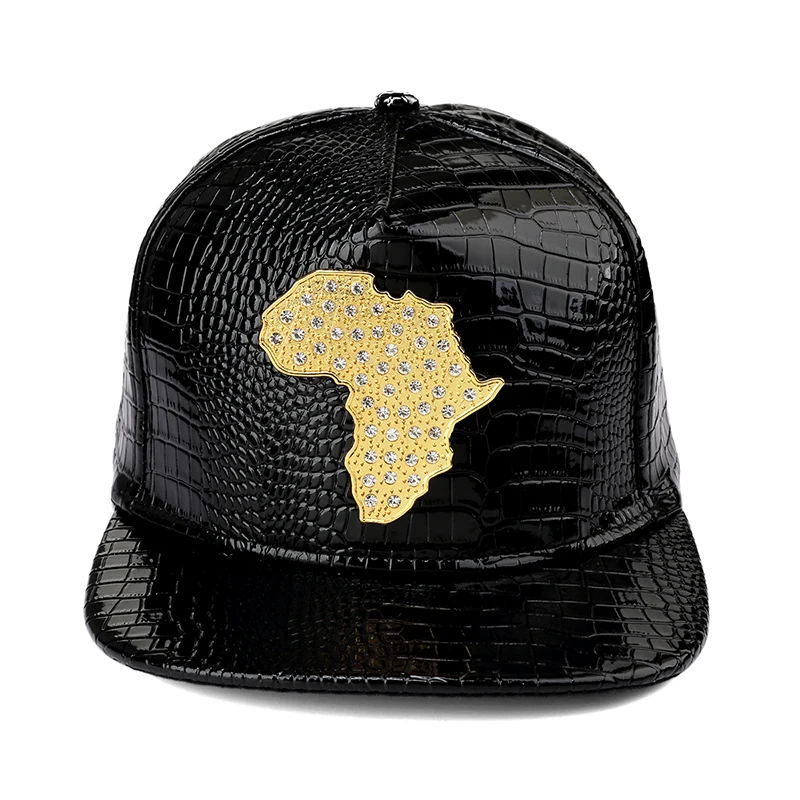 3D Africa Map Baseball Cap for Men 