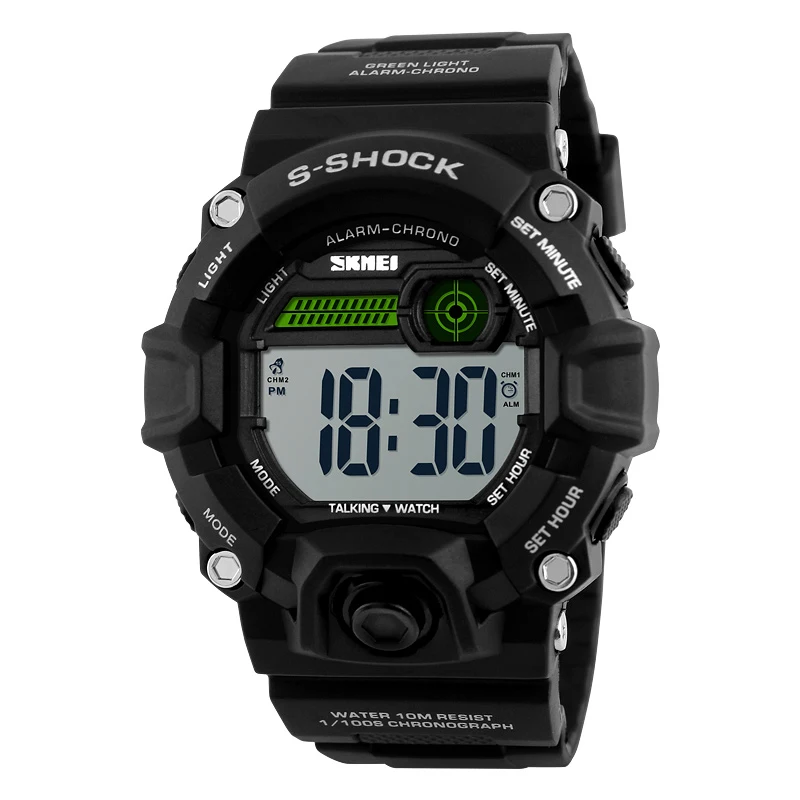 

2020 New Men's Watch Outdoor Sports Electronic Watch Personality Trend Multifunction Watch Voice Time Neutral Watch