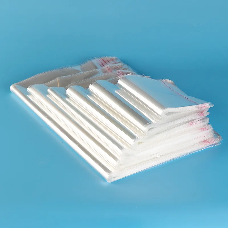 

100Pcs Resealable Cellophane OPP Poly Bags Clear Self Adhesive Seal Plastic Packaging Storage Bags Material jewelry packaging