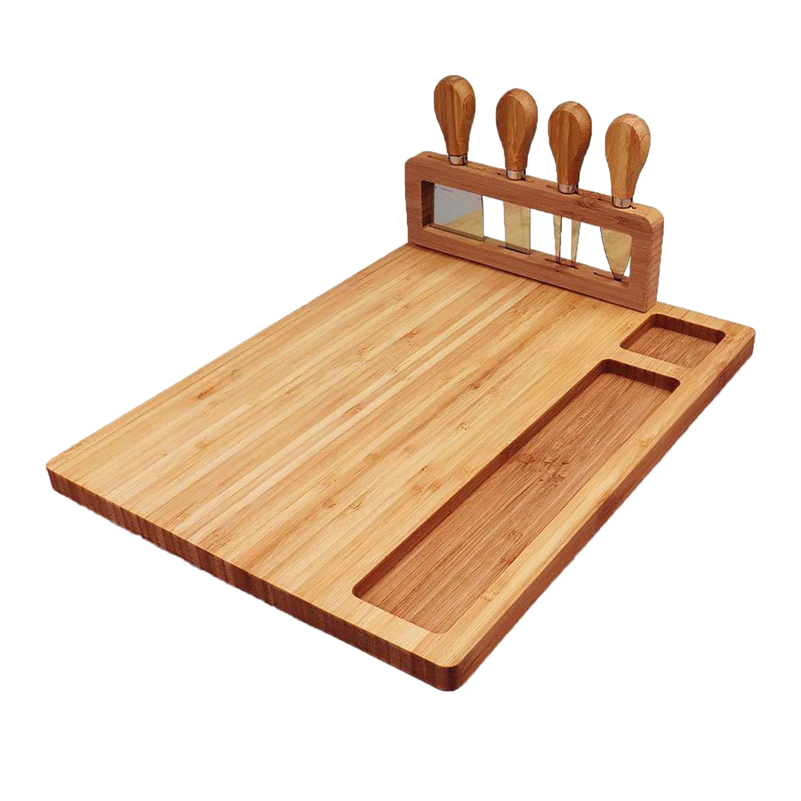 Chopping Block -Chopping Board-Bamboo Cheese Board Set Meat Charcuterie Platter Serving Tray Perfect Choice For Wedding Birthd | Дом и сад