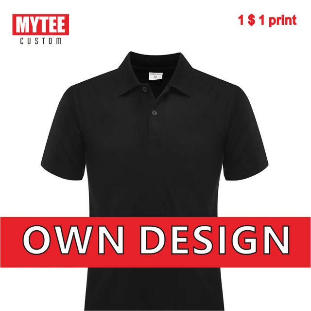 เสื้อโปโลขายส่ง Polo Shirt Custom Cheap Men T-shirt Personal Group Embroidered Mens Solid Color Polo Logo Custom 1