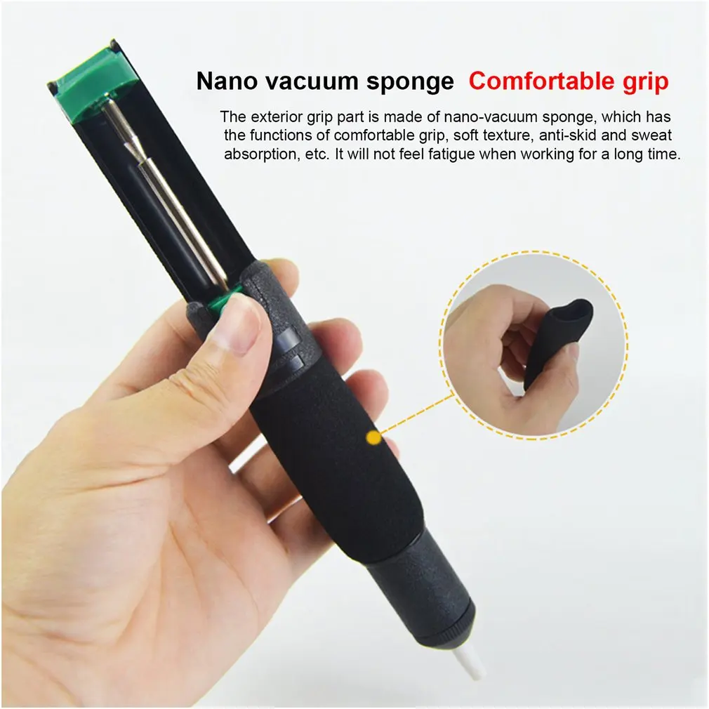 Desoldering Pump Suction Tin Suckers Gun Soldering Iron Piston Tin Solder Clean Pump Single/Double Ring Suction Device